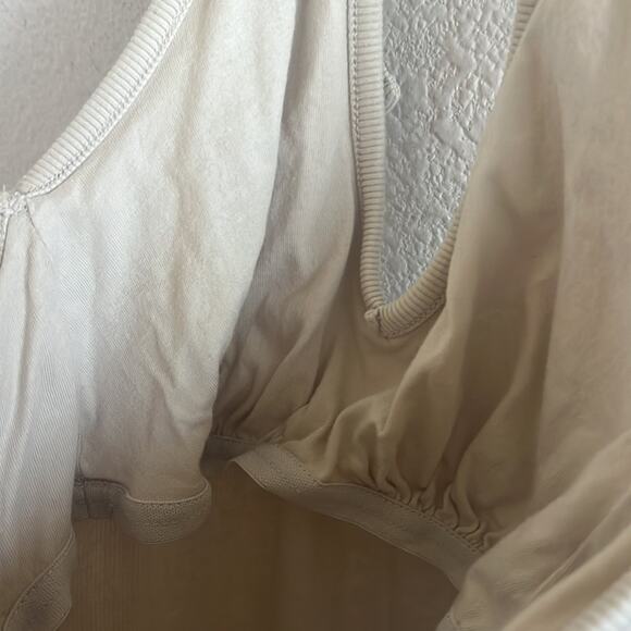 Old Navy RIbbed Halter V Neck in Wishbone Side Slits Midi Small - Picture 7 of 9